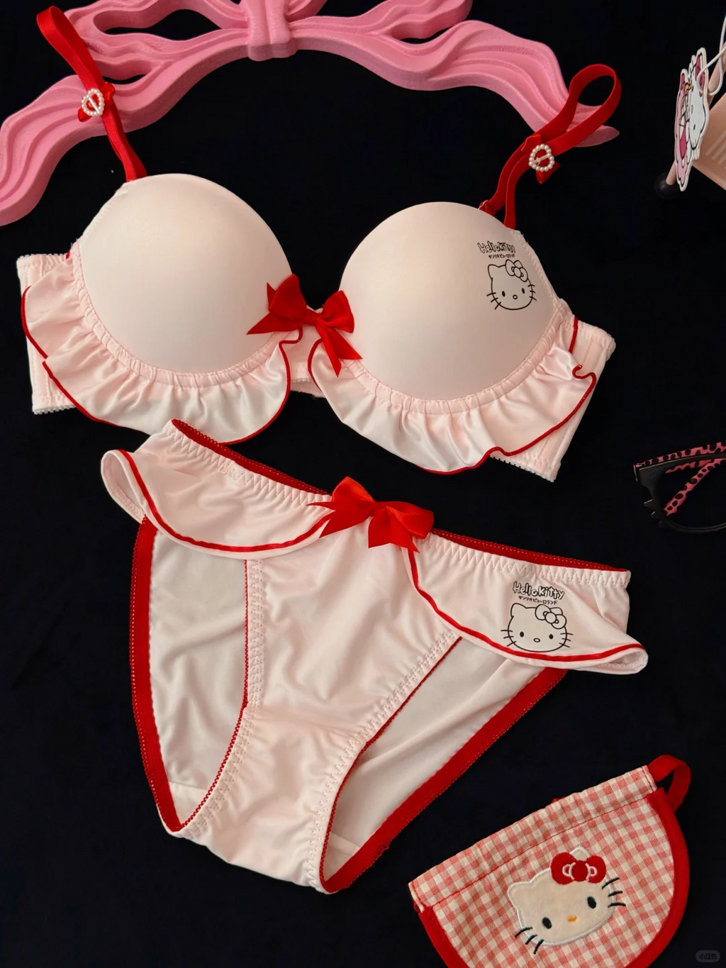 Hello Kitty Bra Panties Lingerie Set