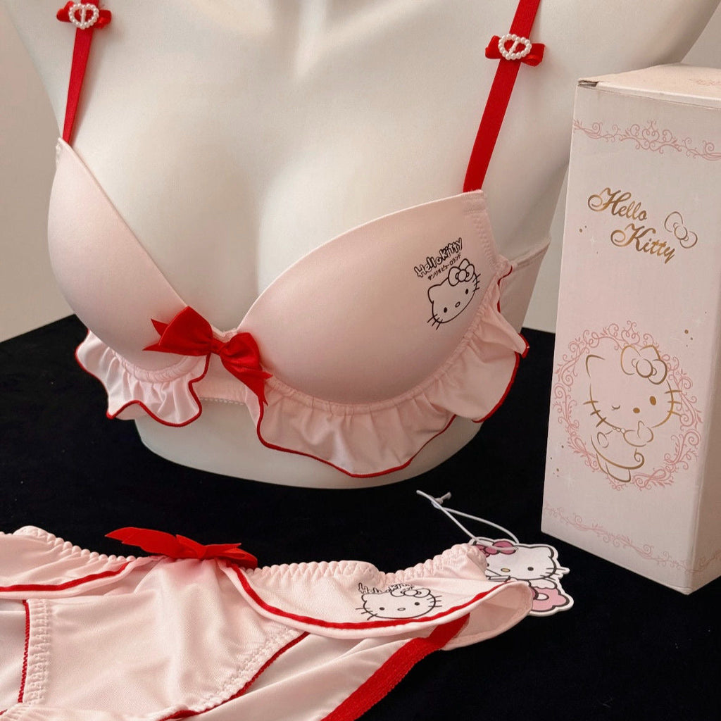 Hello Kitty Bra Panties Lingerie Set