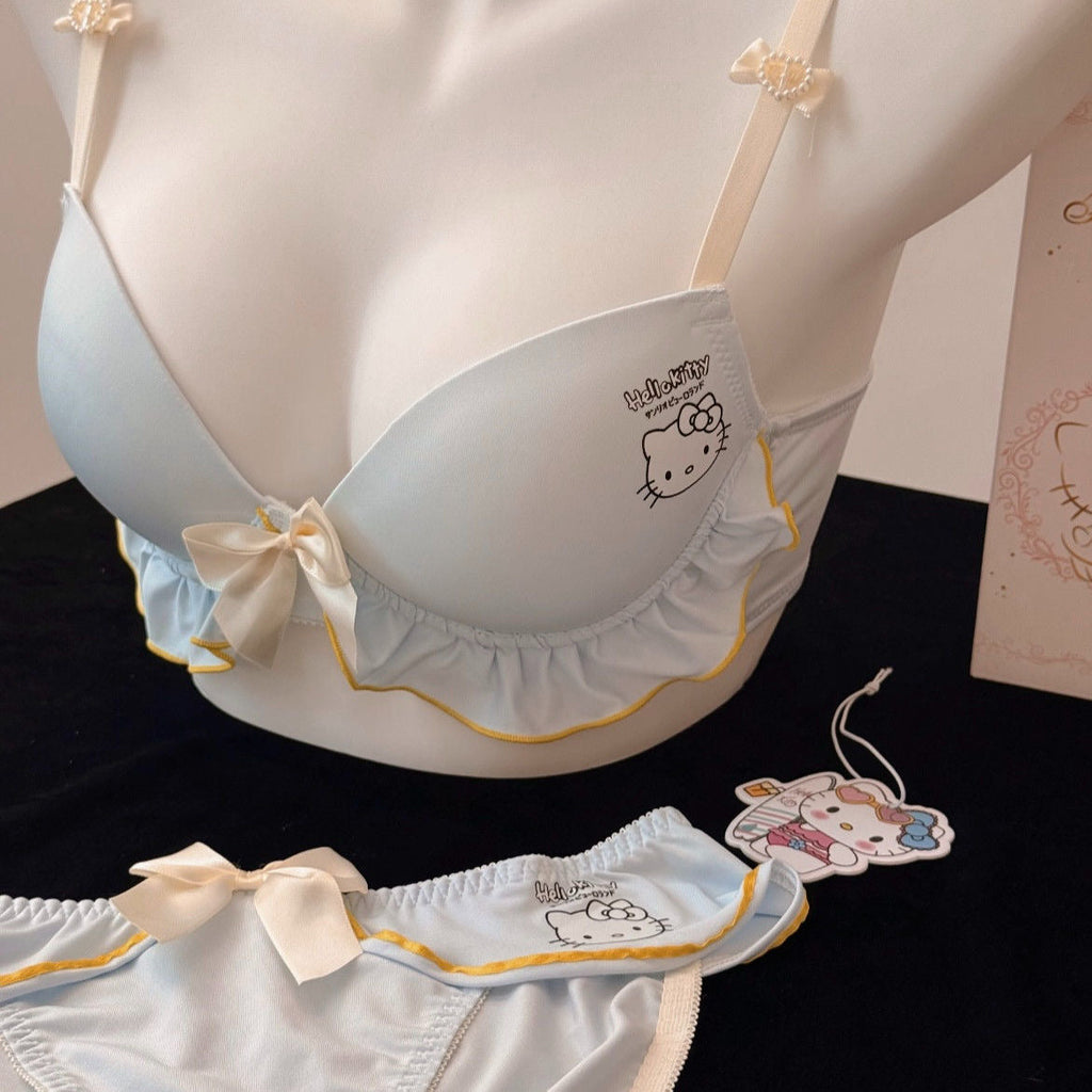 Hello Kitty Bra Panties Lingerie Set