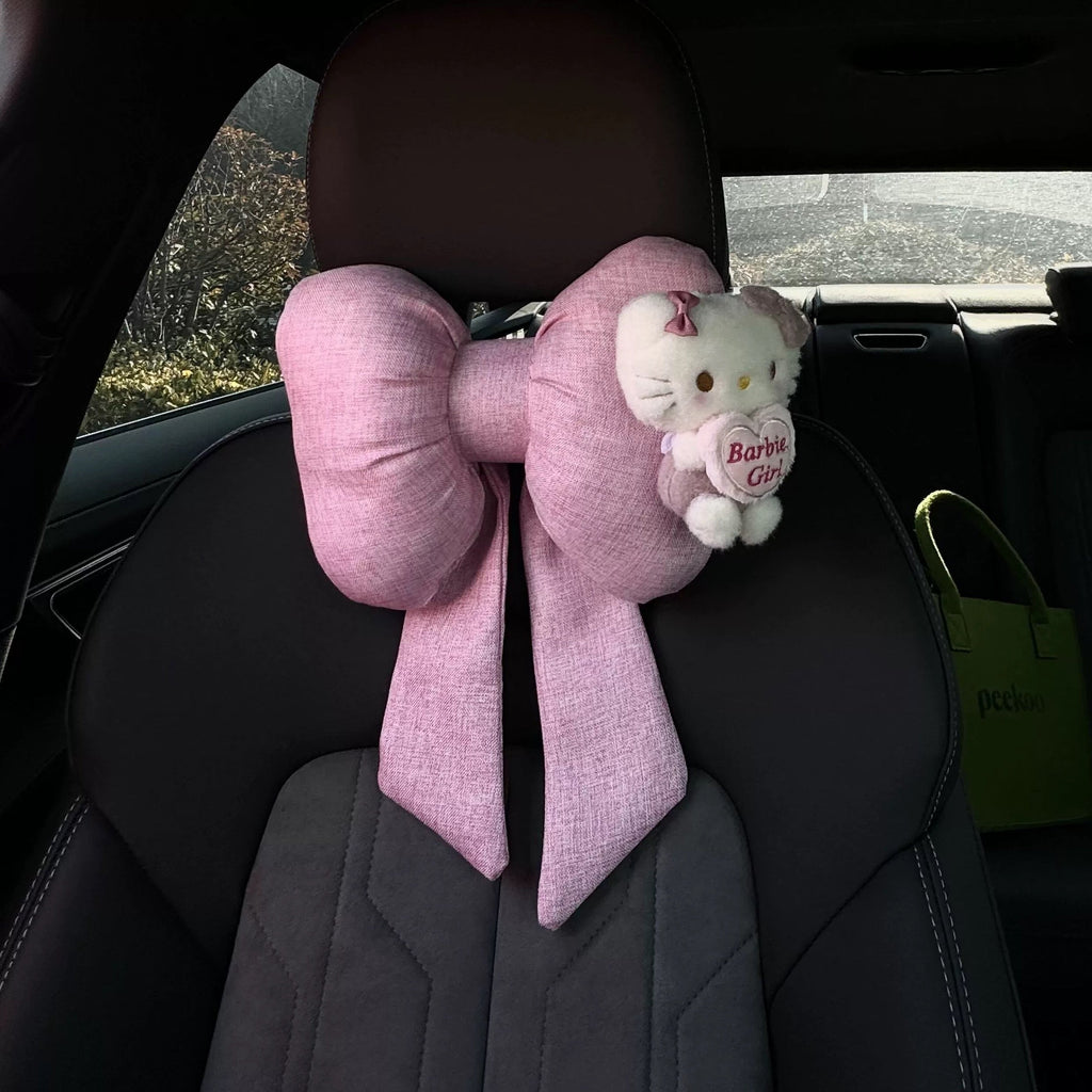 Hellokitty plush luxury neck cushion