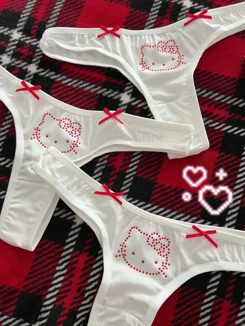 Hello Kitty Rhinestone Thong, Hello Kitty Thong, Hello Kitty Underwear,