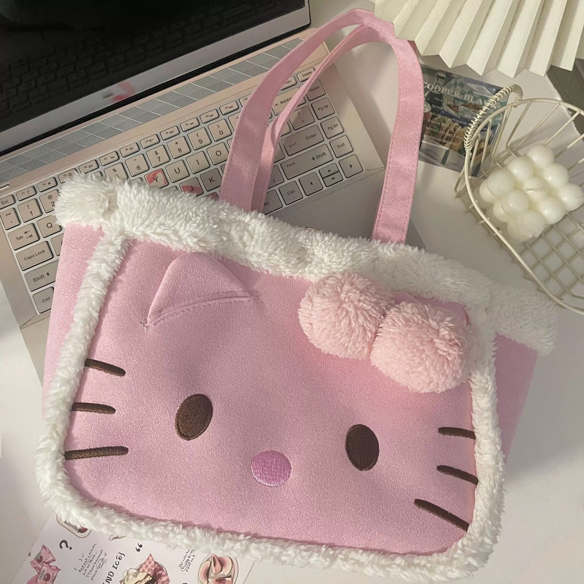 Plush KT Charm Tote Bag