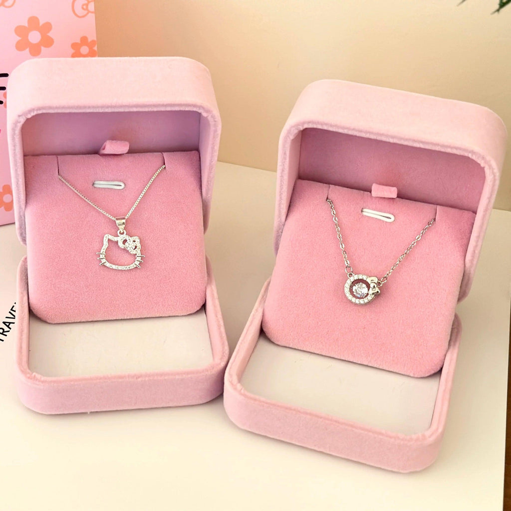 Shimmer Kitty Necklace Pendant