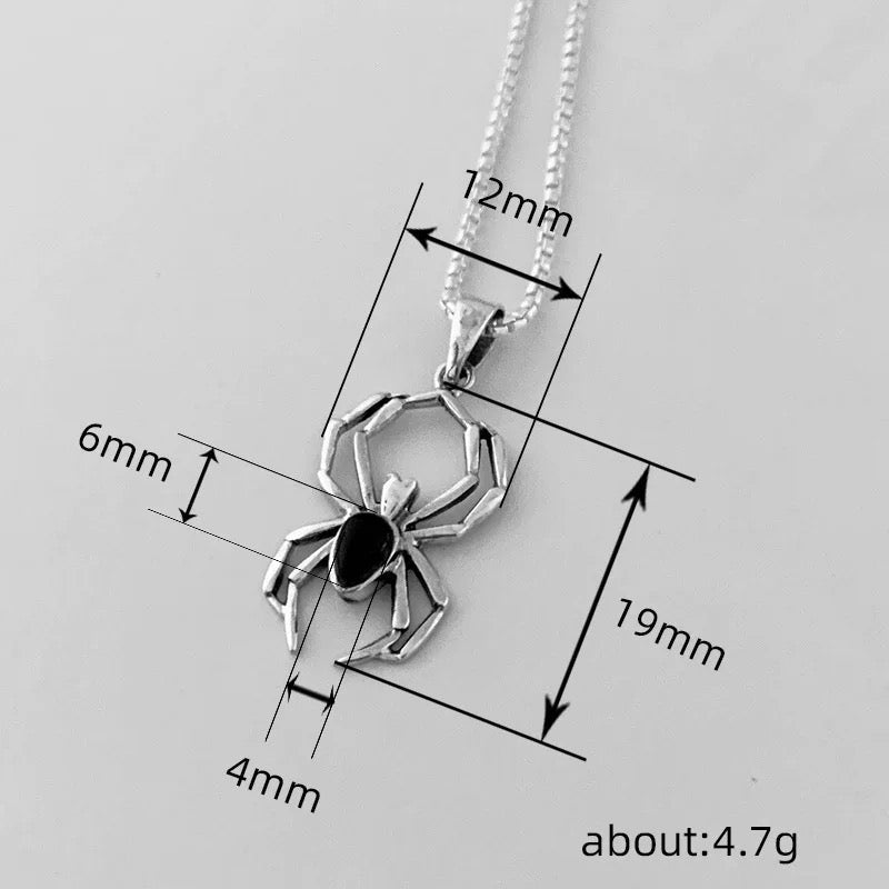 Shimmer Spider Necklace Pendant
