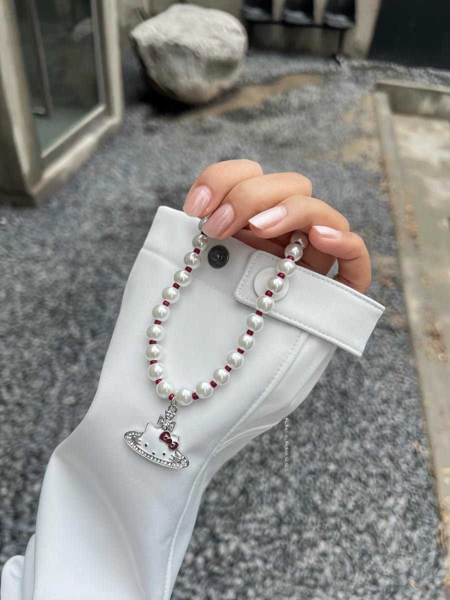 Hellokitty Pearl Necklace