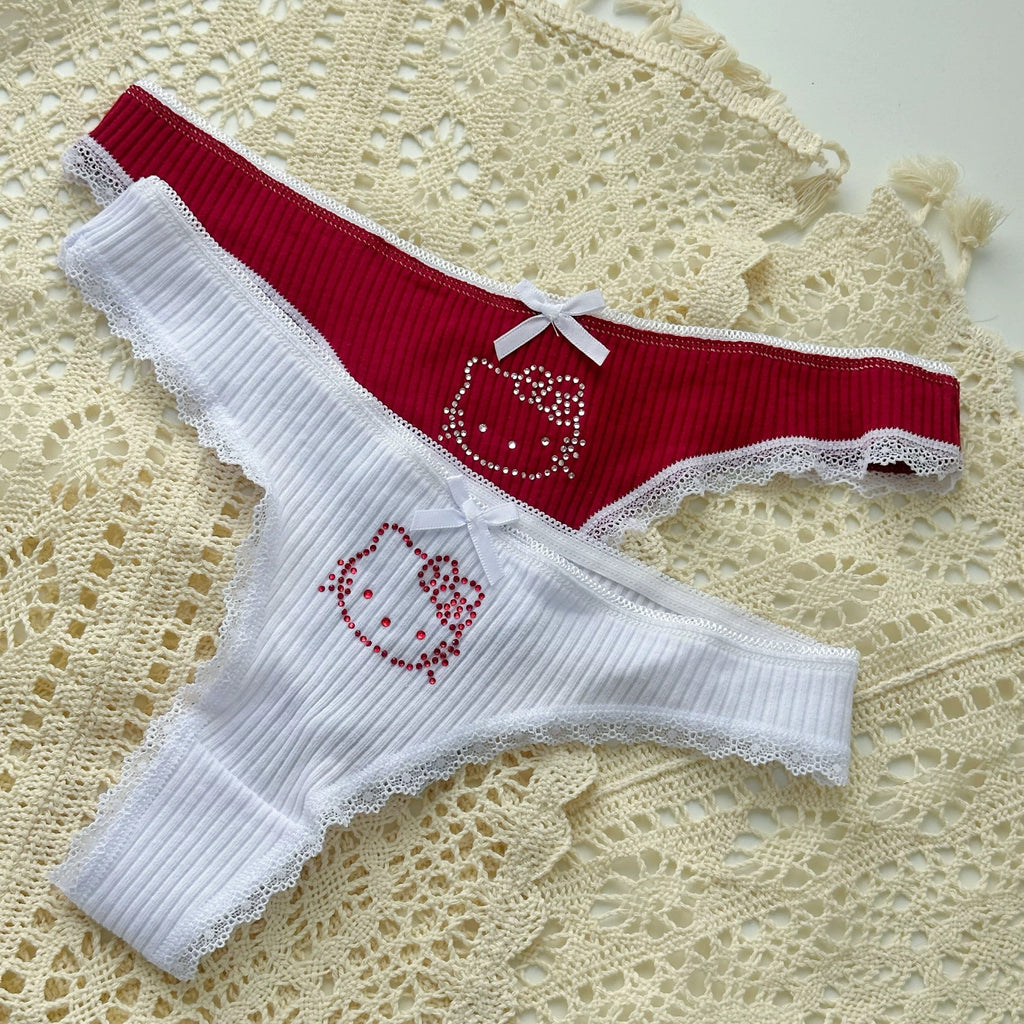 Kitty Top Bowed Thong