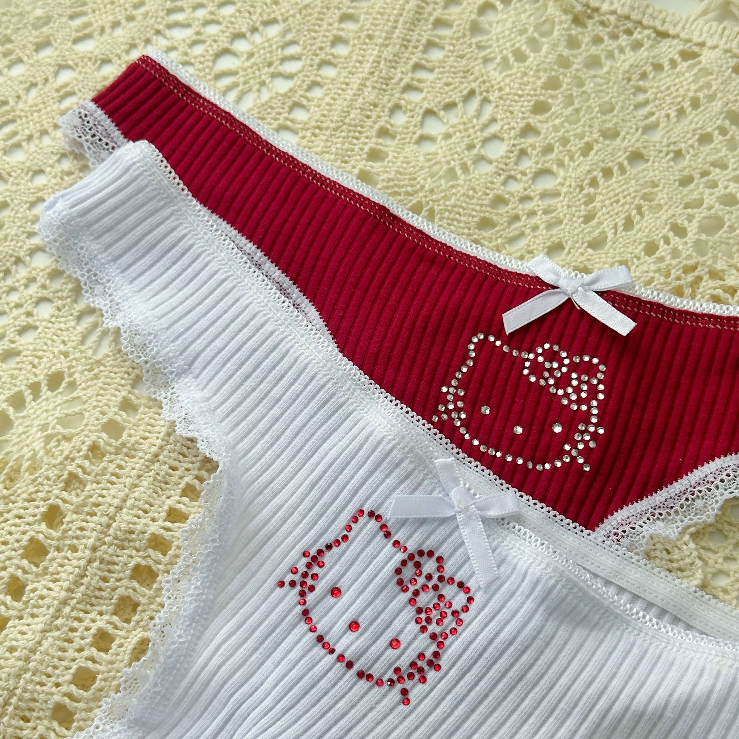 Kitty Top Bowed Thong