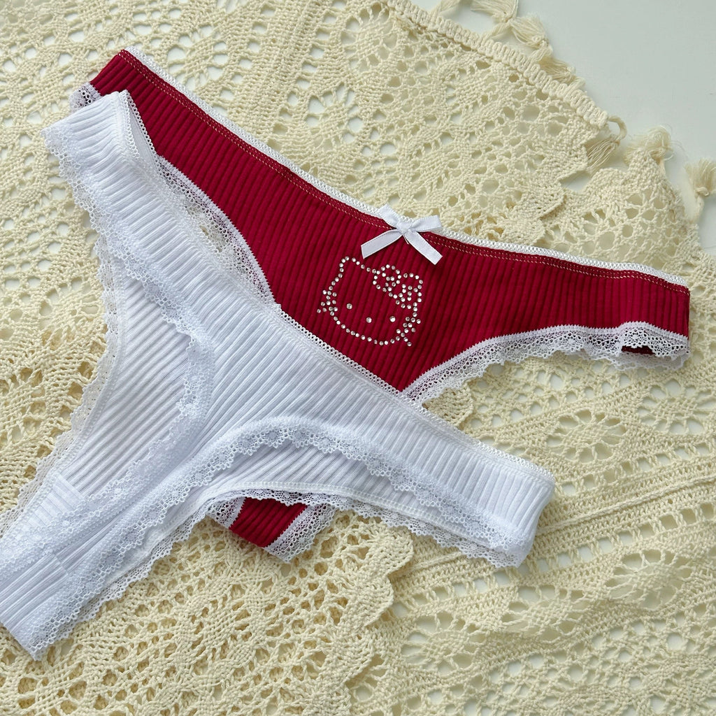 Kitty Top Bowed Thong