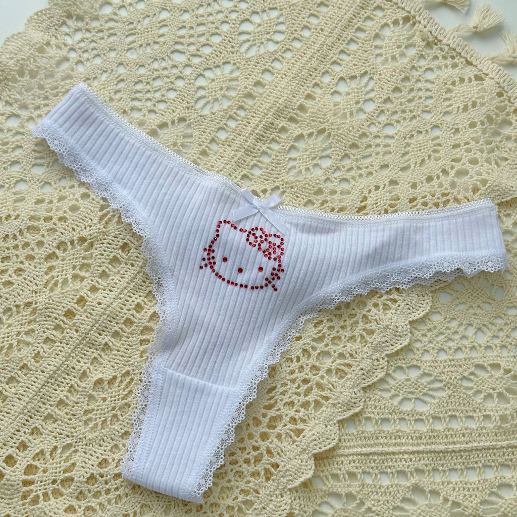 Kitty Top Bowed Thong