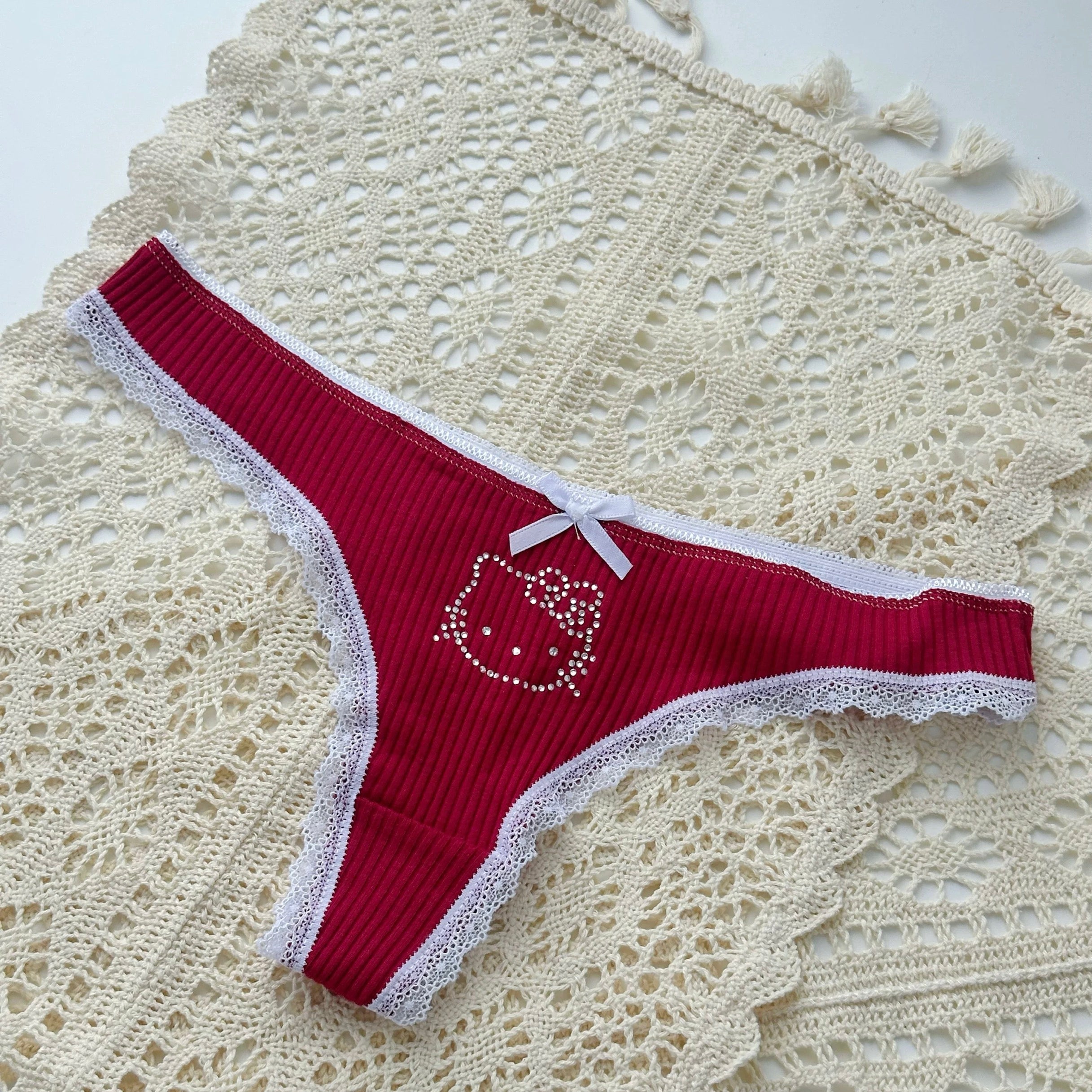 Kitty Top Bowed Thong