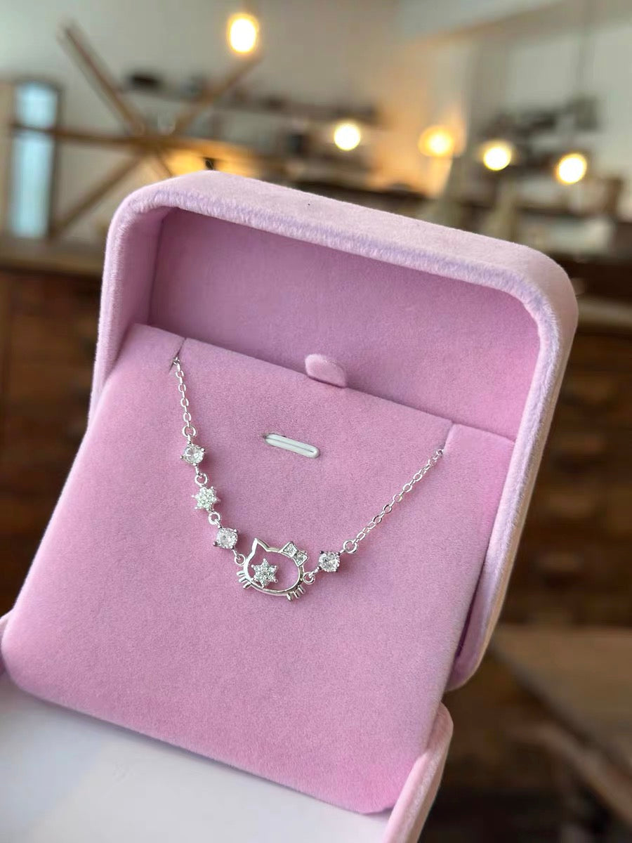 Hellokitty spangled silver Bracelet