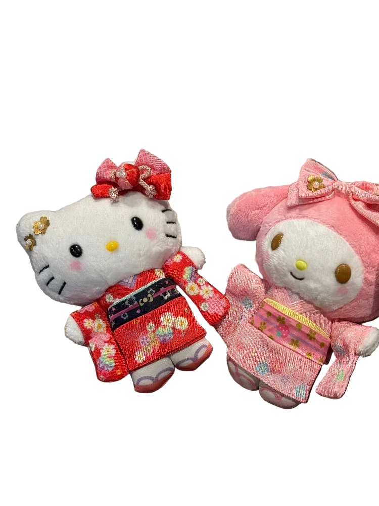 Kyoto cherry kitty keychain