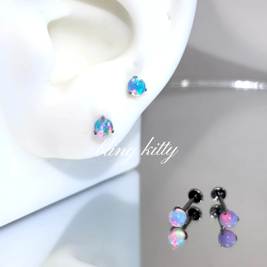 Opal helix piercing Earring Stud