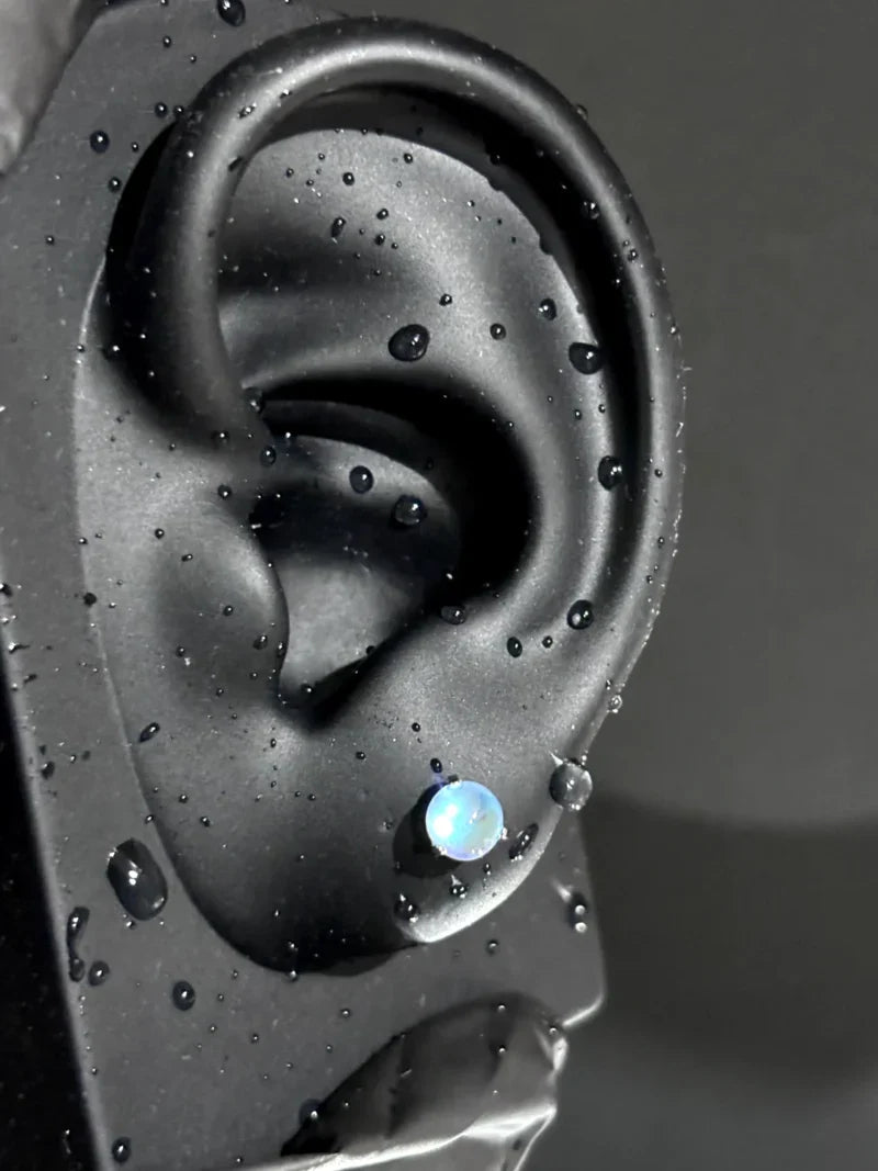 Moonstone Ear piercing Earring Stud