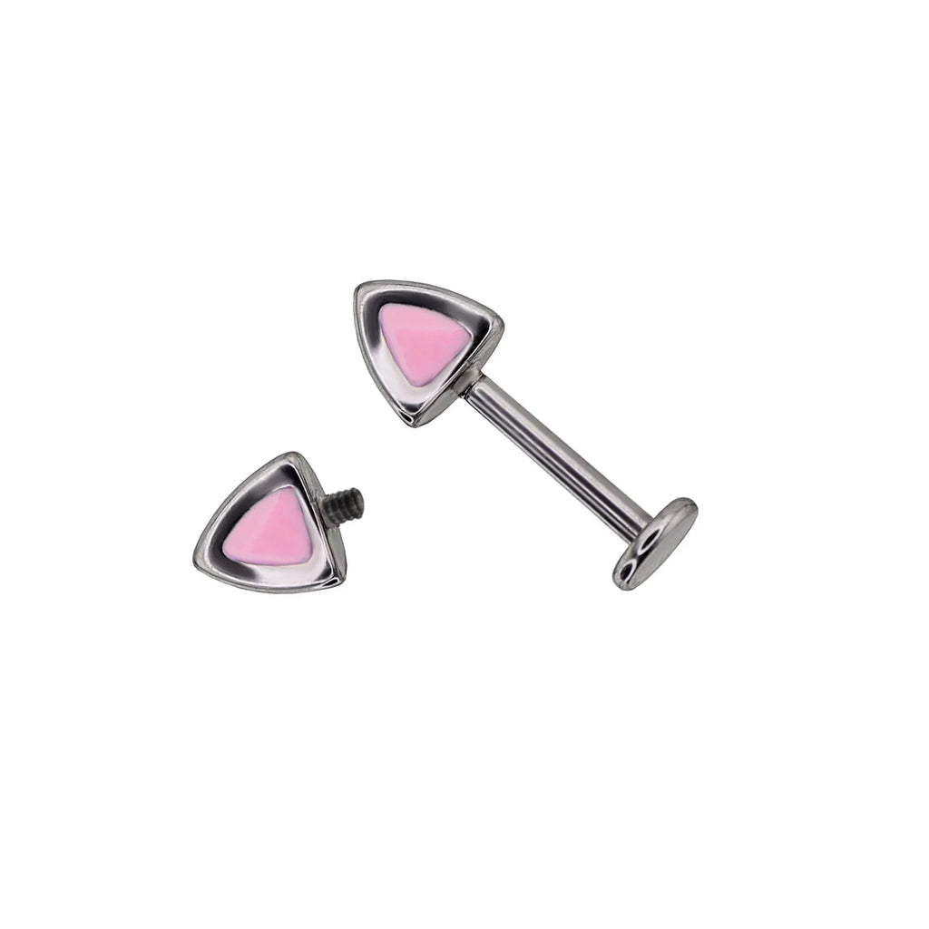 Pink cat ears demon helix piercing Ear Piercing Earring Stud