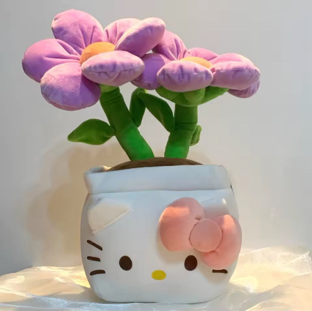 hello kitty flower plushie