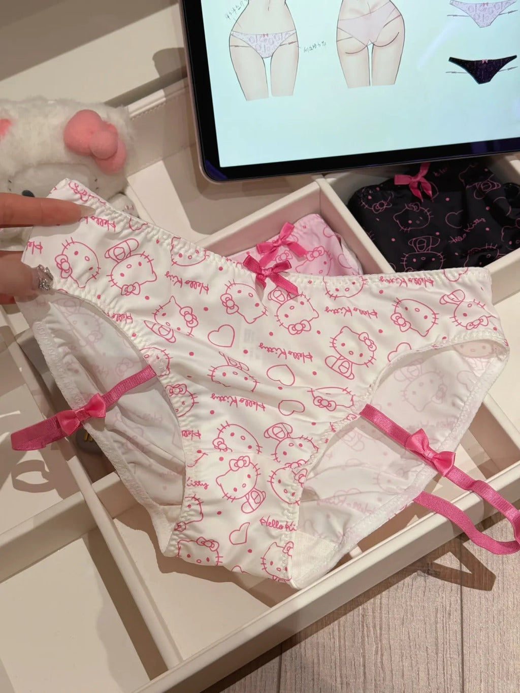 Hello kitty Women's Underwear Briefs Panties With Leg Rings