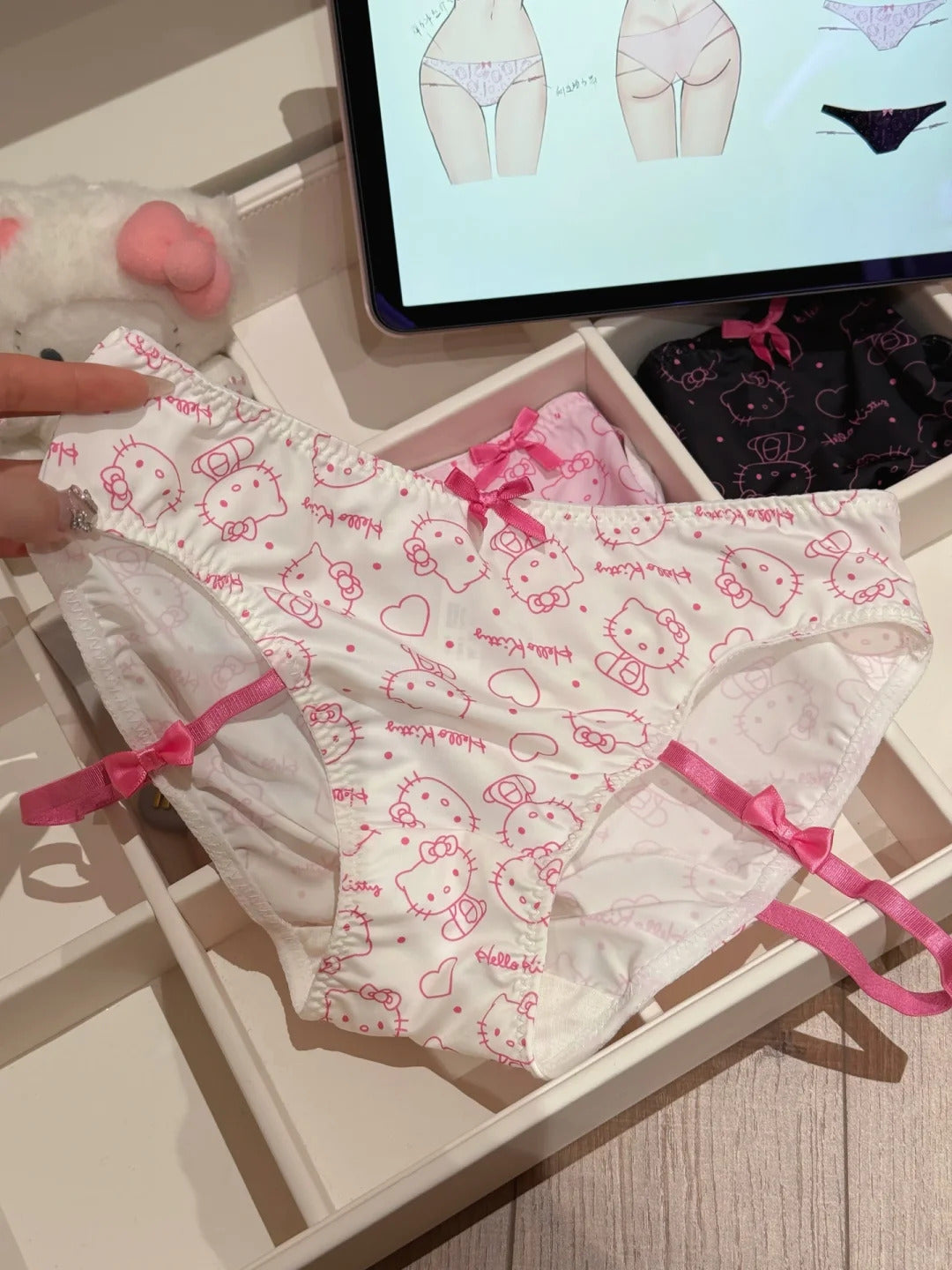 Hello kitty Women's Underwear Briefs Panties With Leg Rings