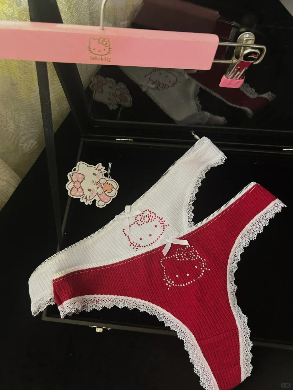 Hello Kitty Rhinestone Thong,Hello Kitty Underwear