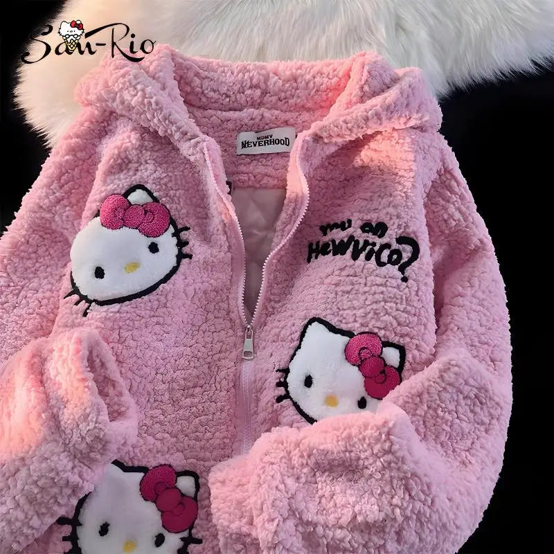 Hello Kitty fur Zip Hoodie Girl