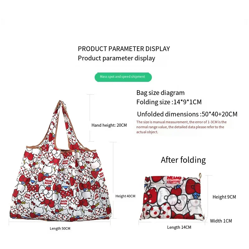 Hello Kitty Foldable Tote Bag