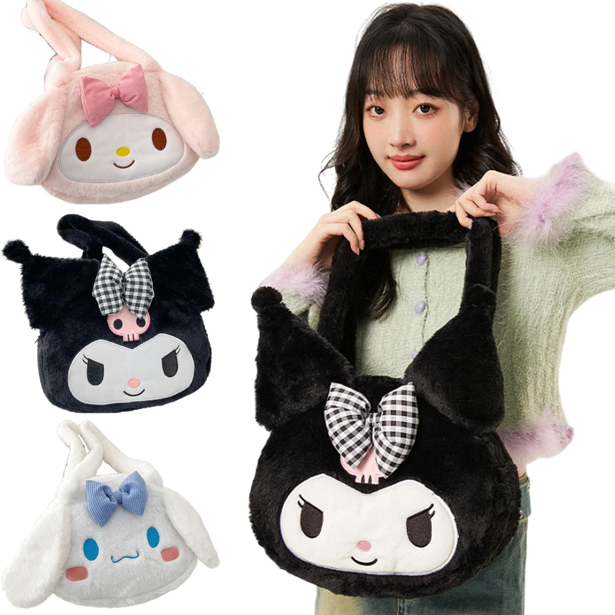 Cute Sanrio Kuromi  Handbag Cinnamoroll