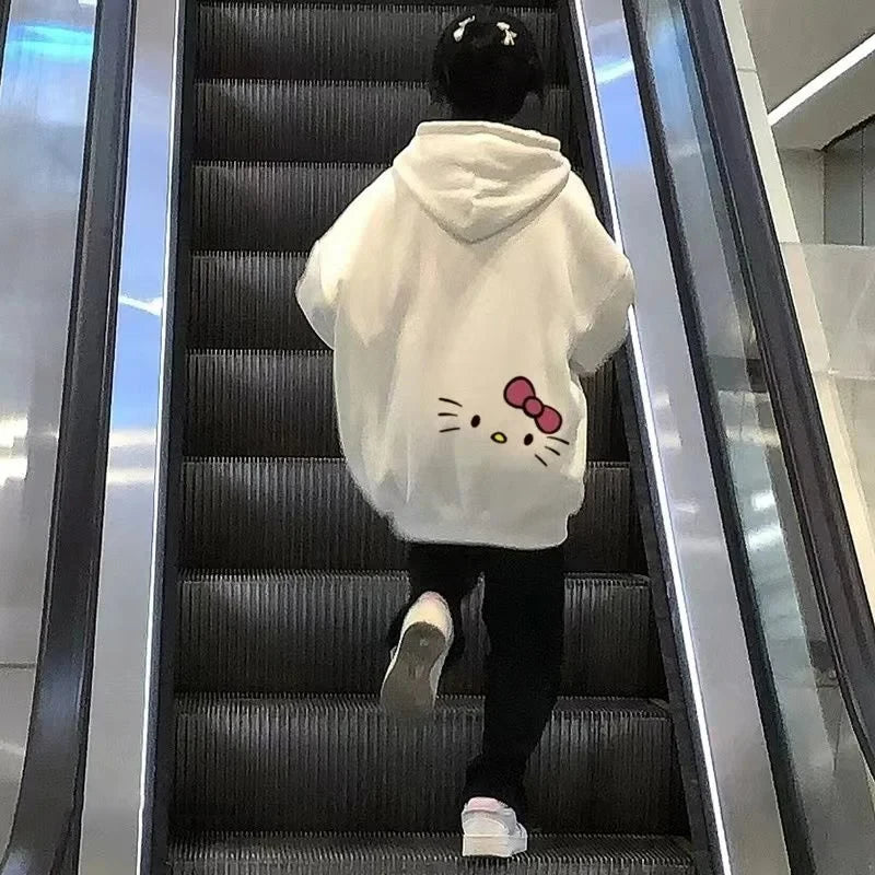 Kitty Print Hoodie