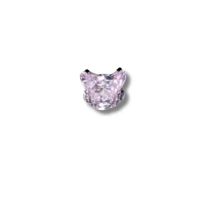 Maneki Neko gemstone Ear Piercing Earring Stud