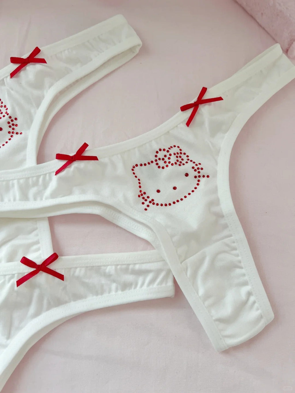 Hello Kitty Rhinestone Thong, Hello Kitty Thong, Hello Kitty Underwear,